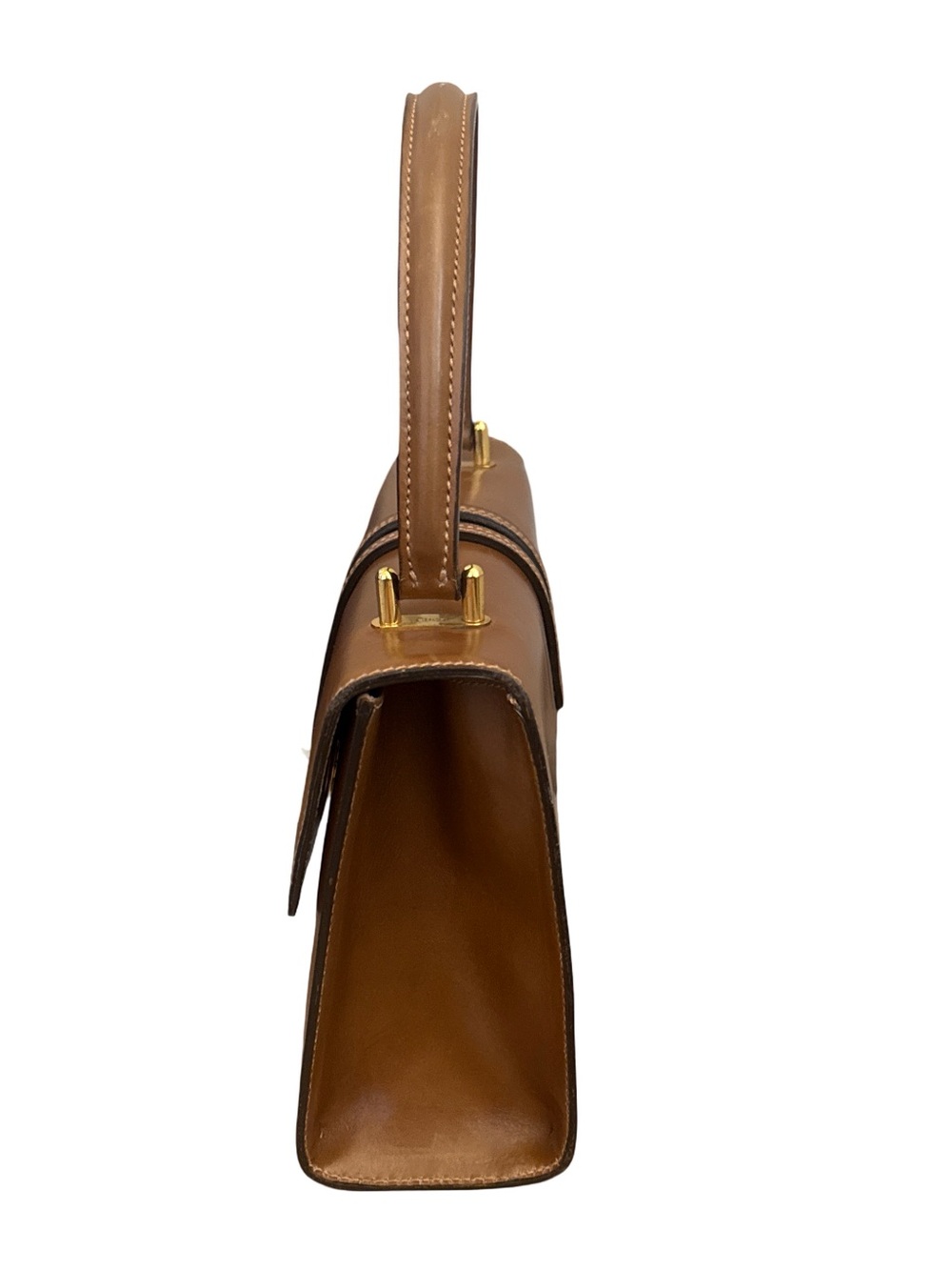 Gucci Brown Leather Top-Handle with Gold Hardware - Picture 15 of 17